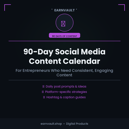 90-Day Social Media Content Calendar for Entrepreneurs